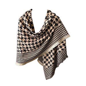 5313 Winter Warm Cashmere Shawl Large Scarf Women Houndstooth Check
